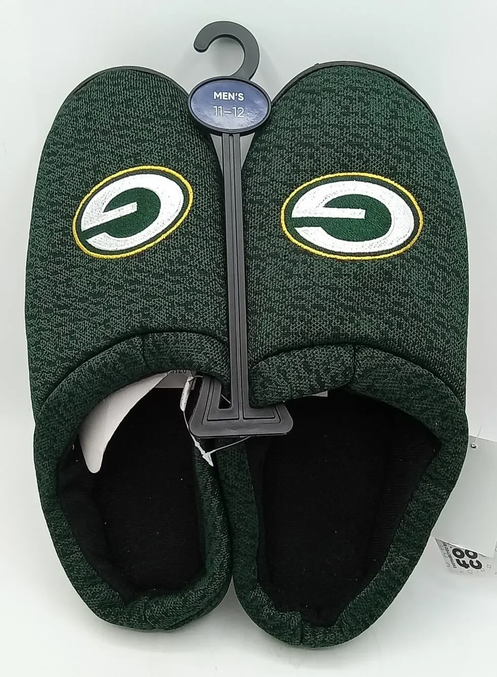 Green Bay Packers NFL Foco Poly Knit Cup Sole Men's Slippers Size L 11-12